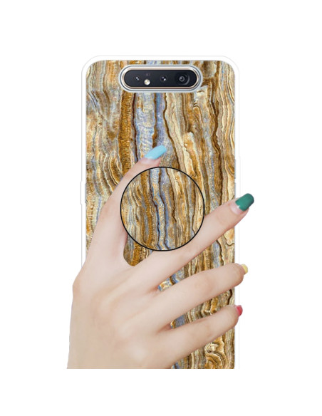 Cover Galaxy A80 TPU Marmo Verde Scuro Marrone | Melacompro