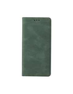 Cover Galaxy A02s Pelle Flip Marrone Verde | Melacompro 2