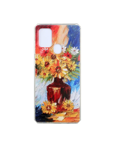 Cover Galaxy A21s TPU Pittura Vaso | Melacompro