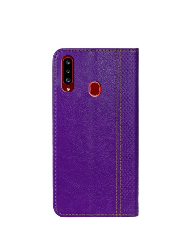 Cover Galaxy A20s Flip Viola con Porta Carte | Melacompro
