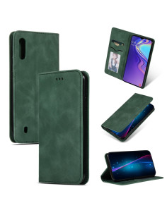 Cover Galaxy A10 Pelle Rosso Flip Army Verde | Melacompro 2