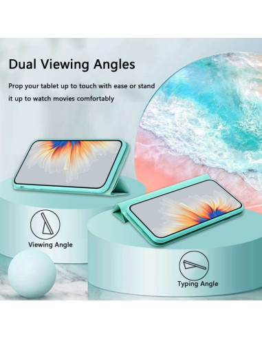 Cover Galaxy A02s Pelle Magnetica Grigia Menta Verde | Melacompro