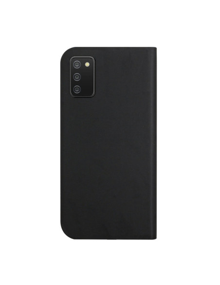 Cover Galaxy A02s Pelle Magnetica Grigia Nero | Melacompro
