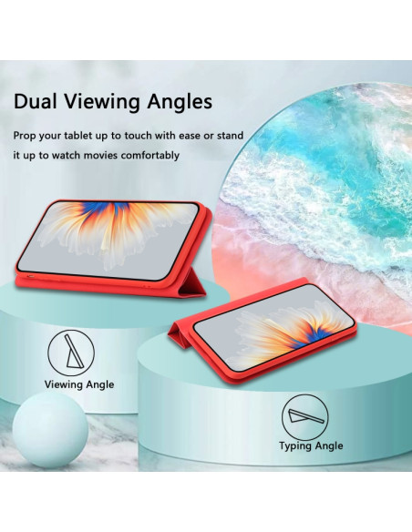 Cover Galaxy A02s Pelle Magnetica Grigia Rosso | Melacompro