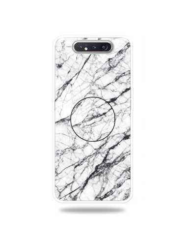 Cover Galaxy A80 TPU Marmo Verde Scuro Bianco | Melacompro