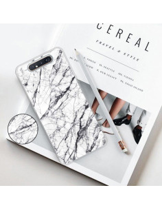 Cover Galaxy A80 TPU Marmo Verde Scuro Bianco | Melacompro 2