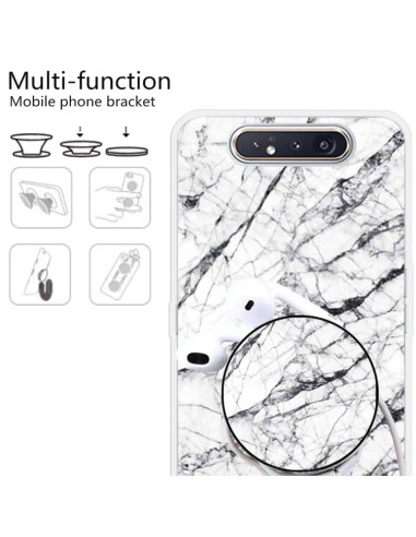 Cover Galaxy A80 TPU Marmo Verde Scuro Bianco | Melacompro