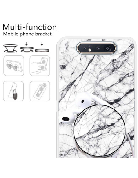 Cover Galaxy A80 TPU Marmo Verde Scuro Bianco | Melacompro