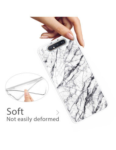 Cover Galaxy A80 TPU Marmo Verde Scuro Bianco | Melacompro