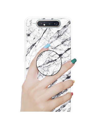 Cover Galaxy A80 TPU Marmo Verde Scuro Bianco | Melacompro