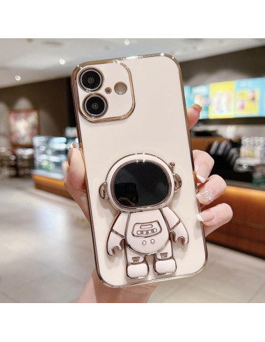 Cover iPhone 17 PC Supporto Astronauta Rosa | Melacompro