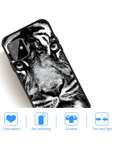 Cover Galaxy A81 TPU Tigre Bianca | Melacompro