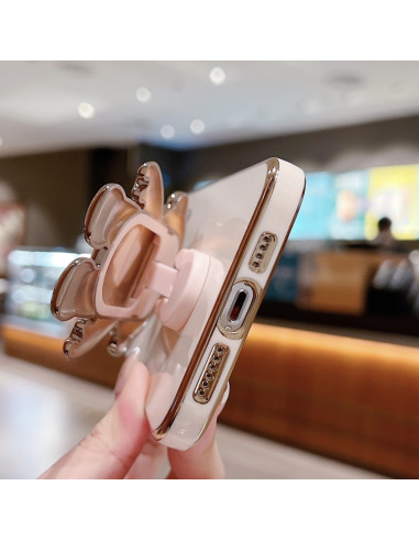 Cover iPhone 17 PC Supporto Astronauta Rosa | Melacompro