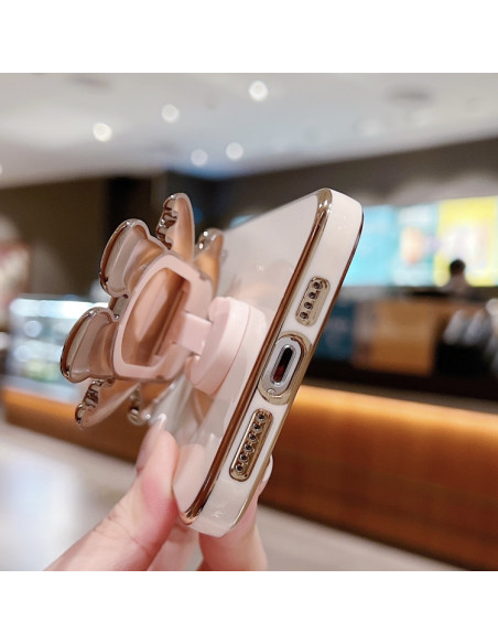 Cover iPhone 17 PC Supporto Astronauta Rosa | Melacompro