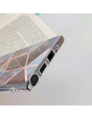 Cover Galaxy Note 10 Pro TPU Mosaico Viola pj4 | Melacompro