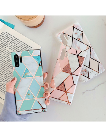 Cover Galaxy Note 10 Pro TPU Mosaico Magenta pj5 | Melacompro