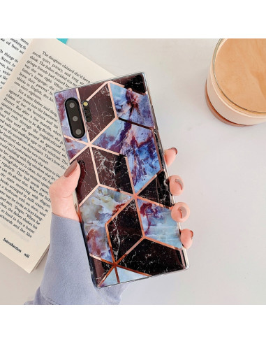 Cover Galaxy Note 10 Pro TPU Mosaico Nero pj6 | Melacompro