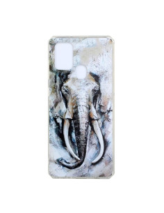 Cover Galaxy A21s TPU Pittura a Olio Elefante