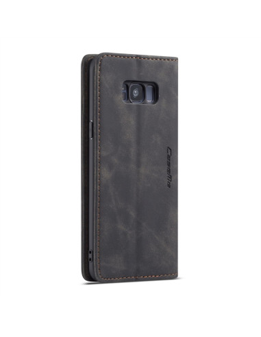 Cover Galaxy S8 Plus Pelle Flip Portafoglio Nero | Melacompro