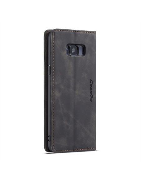 Cover Galaxy S8 Plus Pelle Flip Portafoglio Nero | Melacompro