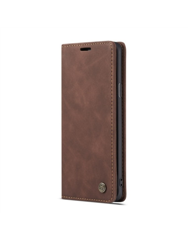 Cover Galaxy S8 Plus Pelle Flip Portafoglio Coffee | Melacompro