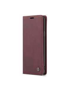 Cover Galaxy S8 Plus Pelle Flip Portafoglio Wine Rosso | Melacompro 2