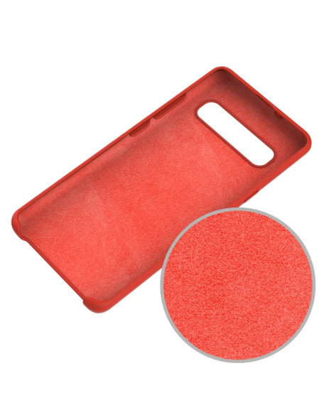 Cover Galaxy S10 5G Silicone Nero Rosso | Melacompro