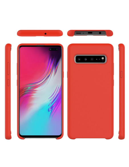 Cover Galaxy S10 5G Silicone Nero Rosso | Melacompro