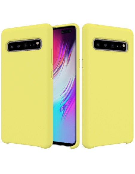 Cover Galaxy S10 5G Silicone Nero Giallo | Melacompro