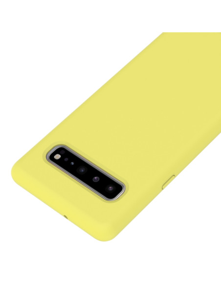 Cover Galaxy S10 5G Silicone Nero Giallo | Melacompro