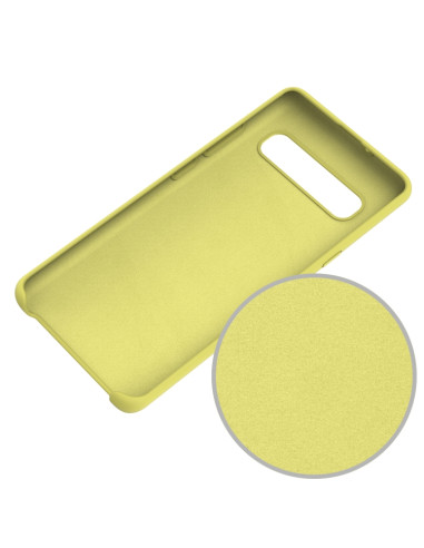 Cover Galaxy S10 5G Silicone Nero Giallo | Melacompro