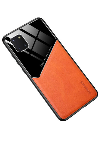 Cover Galaxy Note 10 Lite Pelle Nero Giallo | Melacompro