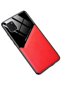 Cover Galaxy Note 10 Lite Pelle Nero Rosso | Melacompro 2