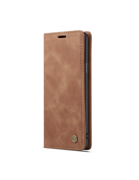 Cover Galaxy S8 Plus Pelle Flip Portafoglio Marrone | Melacompro