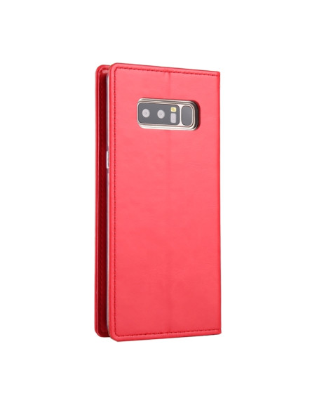 Cover Galaxy Note 8 Pelle Portafoglio Rosso | Melacompro