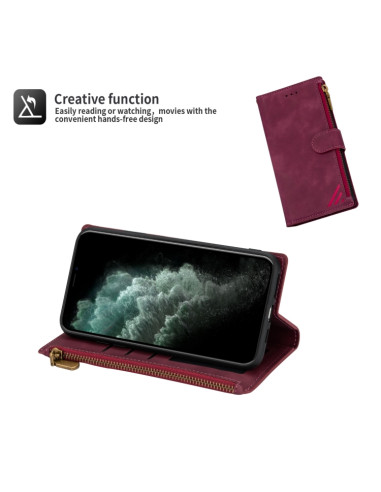 Cover Galaxy A81 Note 10 Lite Pelle Wine Rosso | Melacompro