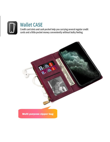 Cover Galaxy A81 Note 10 Lite Pelle Wine Rosso | Melacompro