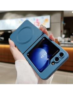 Cover Galaxy Z Flip6 5G Silicone Blu Royal MagSafe | Melacompro 2