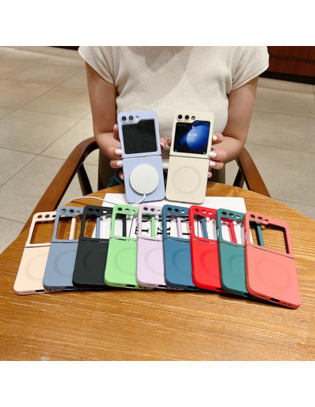 Cover Galaxy Z Flip6 5G Silicone Blu Royal MagSafe | Melacompro