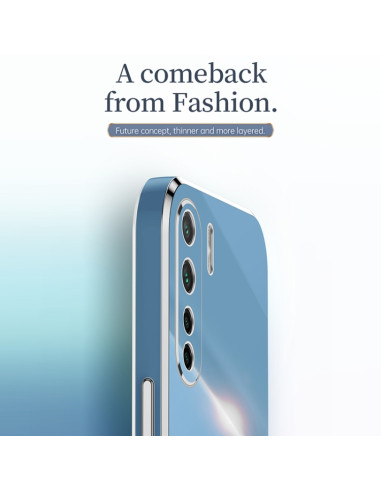 Cover Oppo A91 TPU Antiurto Bordi Oro Menta Verde | Melacompro