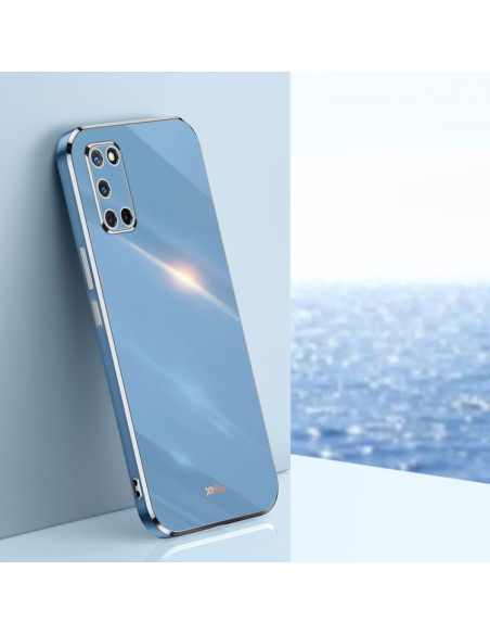 Cover Oppo A52 TPU Antiurto Nero Celestial Blu | Melacompro