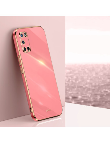 Cover Oppo A52 TPU Antiurto Nero Hawthorn Rosso | Melacompro