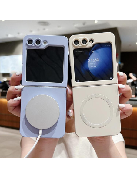 Cover Galaxy Z Flip6 5G Silicone Blu Royal MagSafe | Melacompro