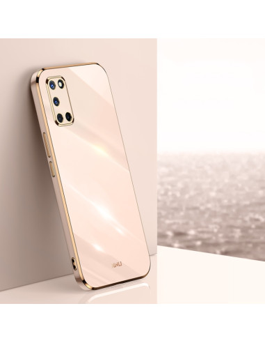 Cover Oppo A52 TPU Antiurto Nero Rosa | Melacompro