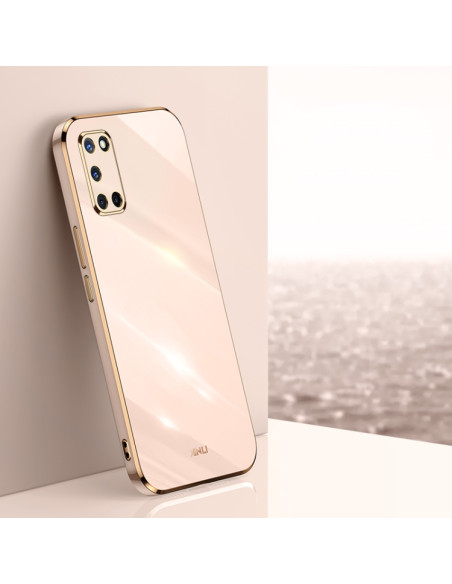 Cover Oppo A52 TPU Antiurto Nero Rosa | Melacompro