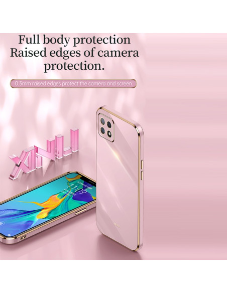 Cover OPPO A53 TPU Antiurto Blu Celeste Nero | Melacompro