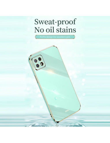 Cover OPPO A53 TPU Antiurto Blu Celeste Nero | Melacompro