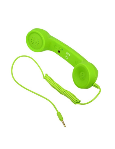 Ricevitore Telefonico Retrò 3.5mm Rosa Verde | Melacompro
