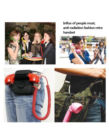 Ricevitore Telefonico Retrò 3.5mm Rosa Verde | Melacompro