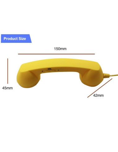 Ricevitore Telefonico Retrò 3.5mm Rosa Rosso | Melacompro